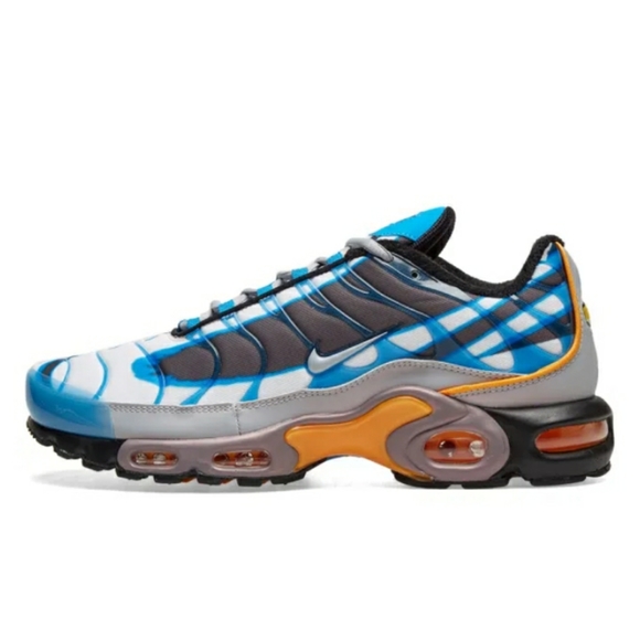 NIKE AIR MAX PLUS PRM BLUE GREY MENS SIZE 8.5 - Picture 2 of 6